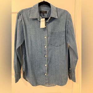 Blue Denim Button-Up Shirt